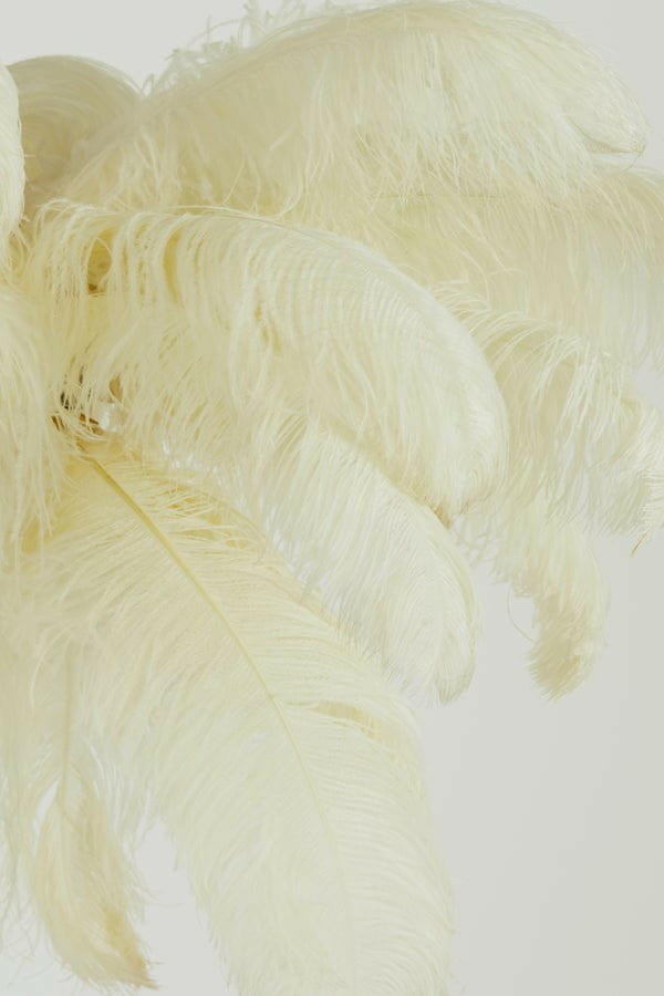 Light & Living Lighting Hanging lamp E14 80 cm FEATHER gold+white House of Isabella UK