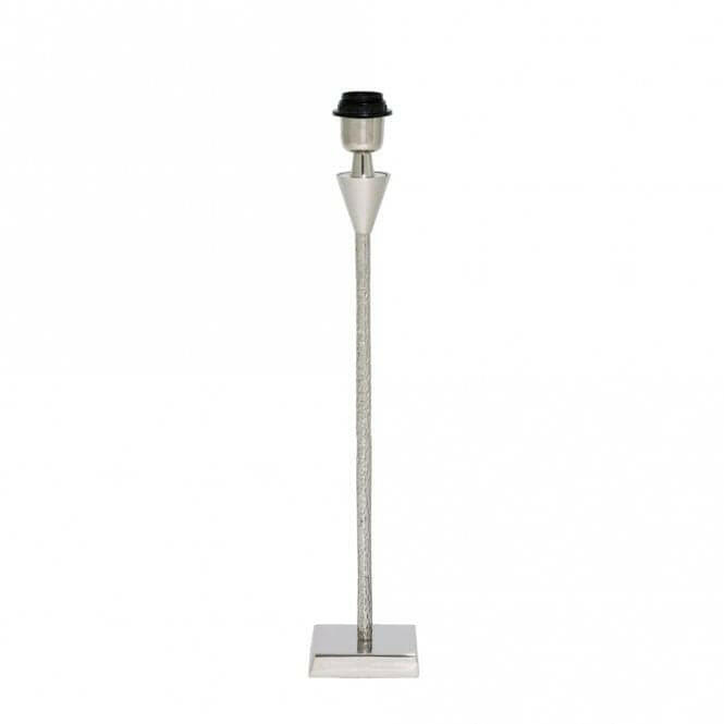 LAMP BASE 10,5X10,5X55CM GRANULO NICKEL | OUTLET.