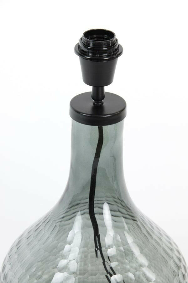 Light & Living Lighting Lamp base 20x36 cm MAEKO smoked glass grey House of Isabella UK