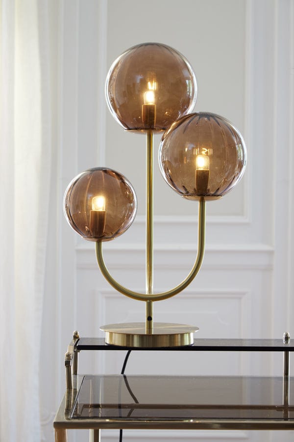 Light & Living Lighting Magdala Table lamp - brown+gold House of Isabella UK