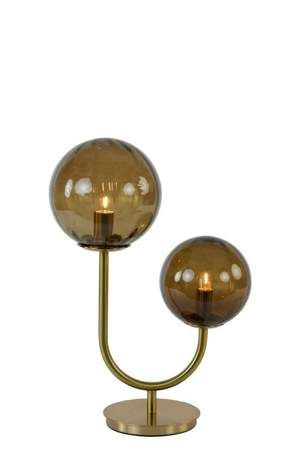 Light & Living Lighting Magdala Table lamp - brown+gold House of Isabella UK