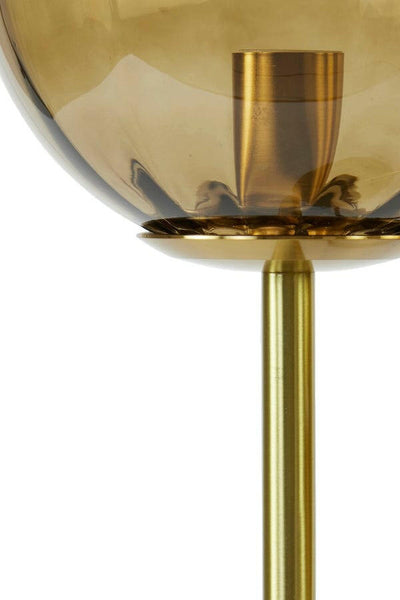 Light & Living Lighting Magdala Table lamp - brown+gold House of Isabella UK