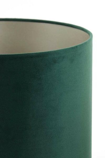 Light & Living Lighting Shade cylinder 20-20-15 cm VELOURS dutch green House of Isabella UK