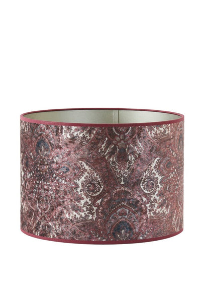 Light & Living Lighting Shade cylinder 25-25-18 cm LUXUS burgundy House of Isabella UK