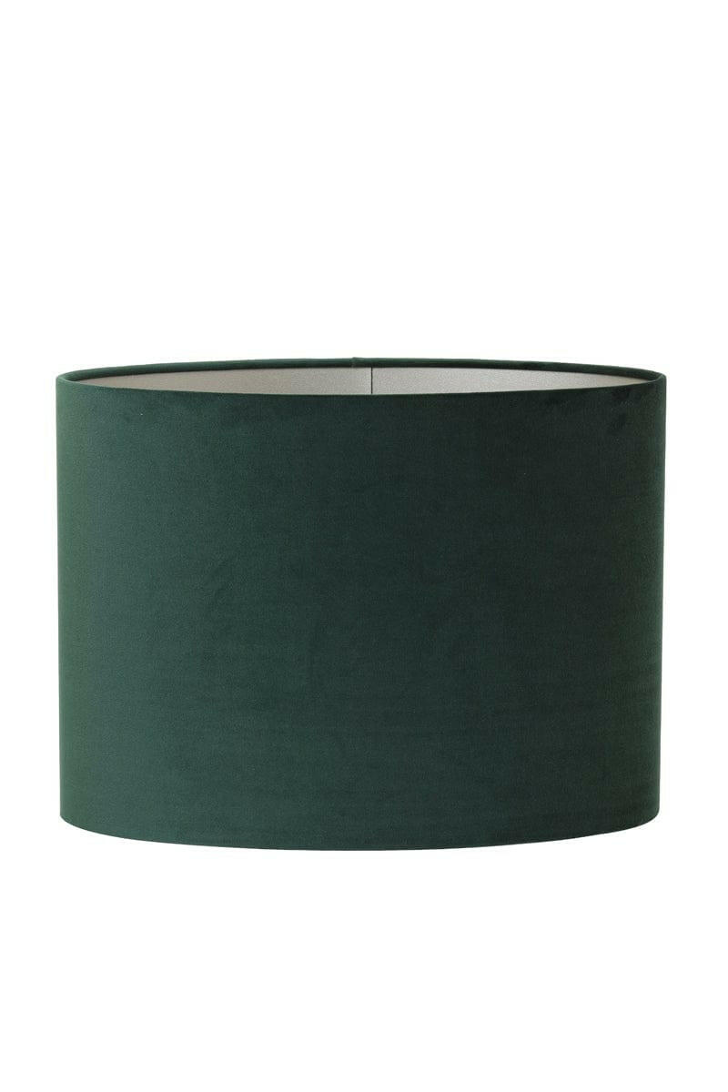 Light & Living Lighting Shade oval straight slim 30-15-25 cm VELOURS dutch green House of Isabella UK