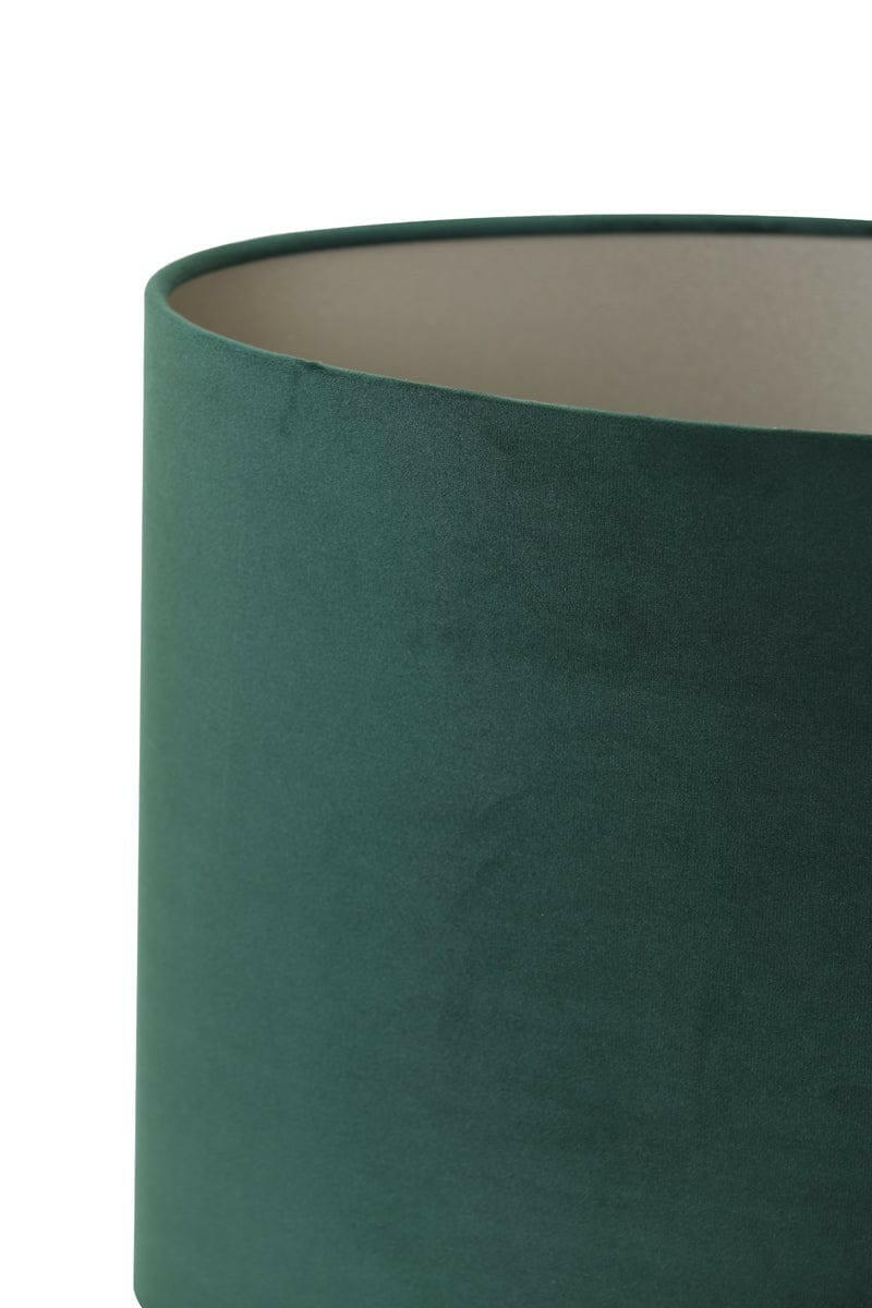 Light & Living Lighting Shade oval straight slim 30-15-25 cm VELOURS dutch green House of Isabella UK