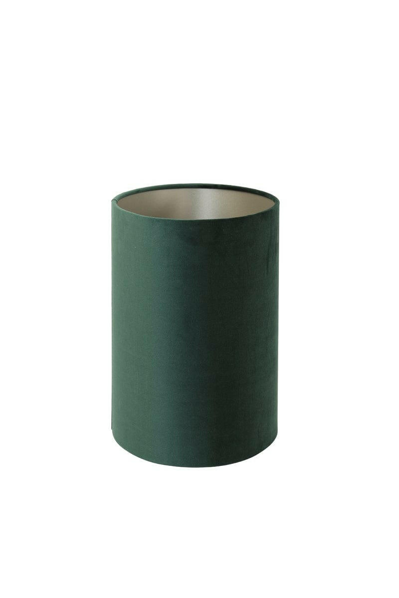 Light & Living Lighting Shade oval straight slim 38-17,5-28 cm VELOURS dutch green House of Isabella UK