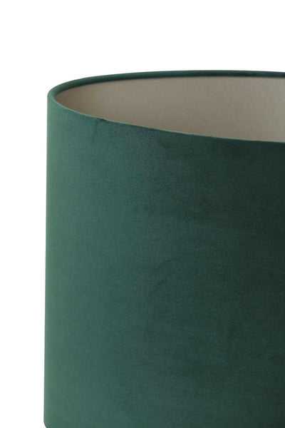 Light & Living Lighting Shade oval straight slim 38-17,5-28 cm VELOURS dutch green House of Isabella UK