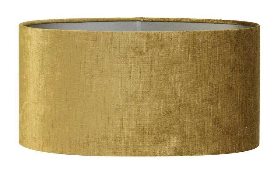 Light & Living Lighting Shade oval straight slim 45-21-22 cm GEMSTONE gold House of Isabella UK