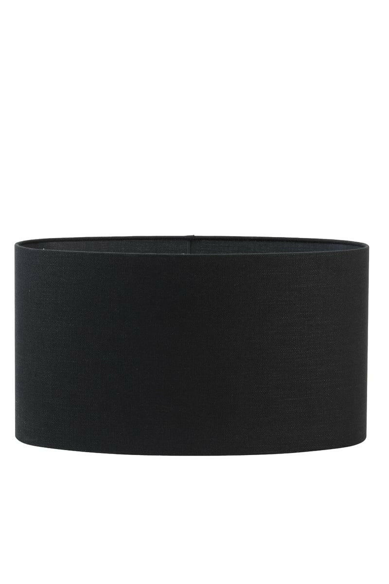 Light & Living Lighting Shade oval straight slim 58-24-32 cm LIVIGNO black House of Isabella UK