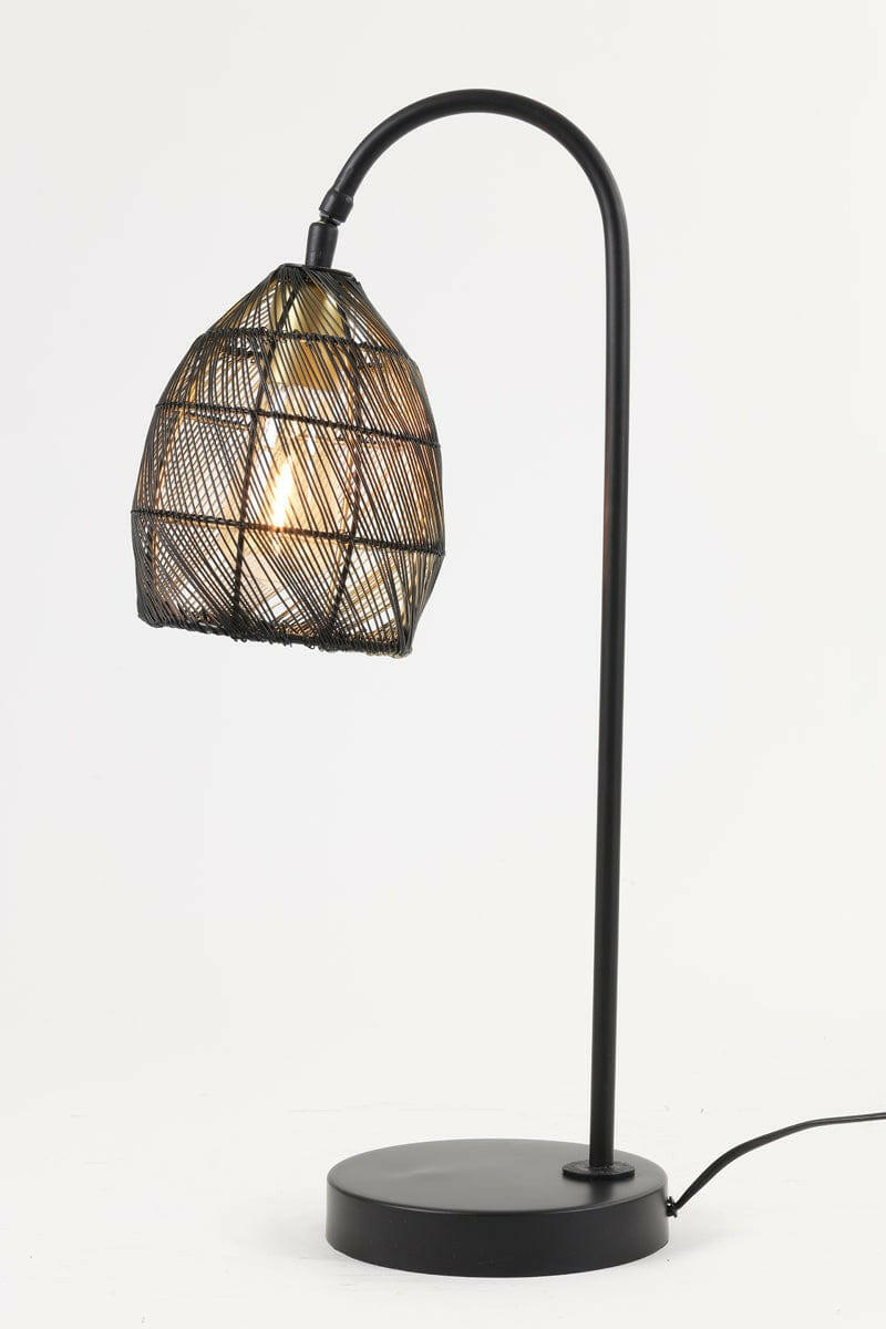 Light & Living Lighting Table lamp 23x18x60 cm MEYA matt black+gold House of Isabella UK