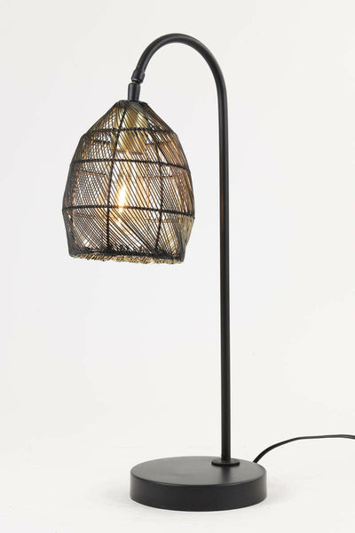 Light & Living Lighting Table lamp 23x18x60 cm MEYA matt black+gold House of Isabella UK