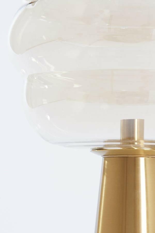 Light & Living Lighting Table lamp 45x64 cm MISTY glass amber+gold House of Isabella UK