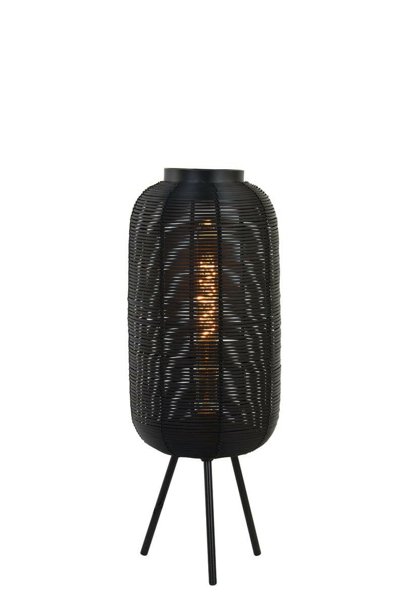 Light & Living Lighting Tomek Table lamp 21x55 cm - black House of Isabella UK