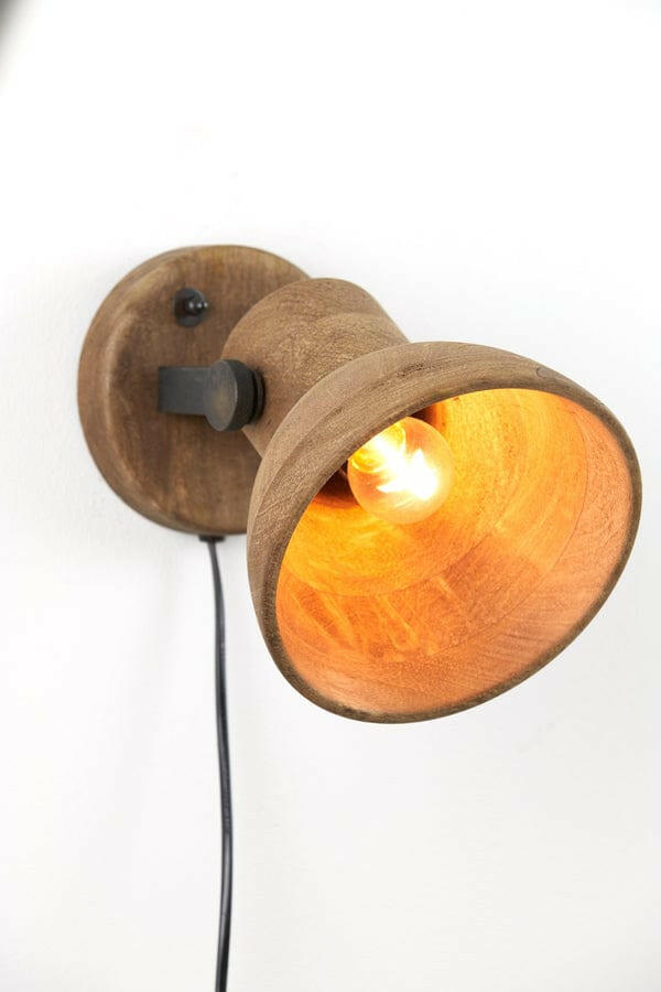 Light & Living Lighting Wall lamp 21x17x19 cm ILANIO dark brown-matt black House of Isabella UK