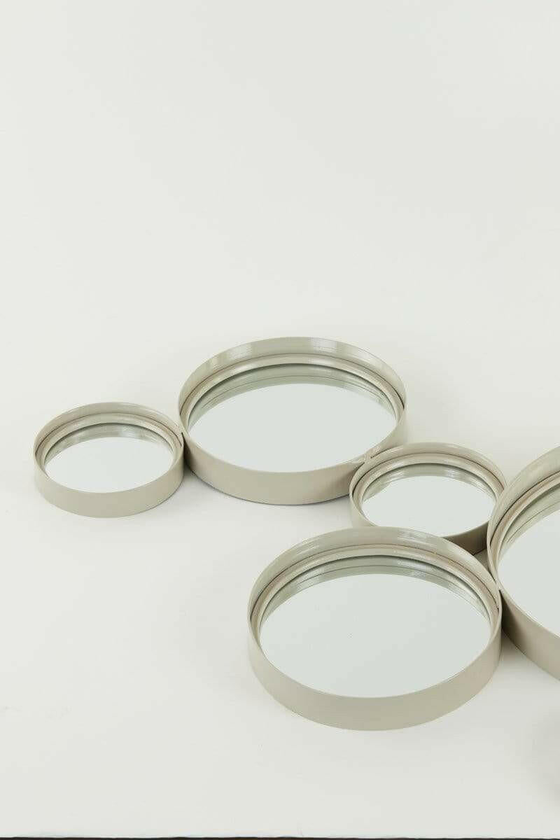 Mirror 127x3,5x64,5 cm CIELO circles grey - SMALL DENTS | OUTLET.