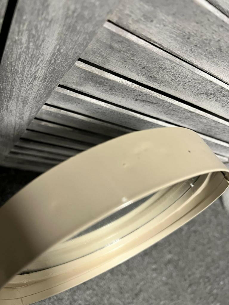 Mirror 127x3,5x64,5 cm CIELO circles grey - SMALL DENTS | OUTLET.