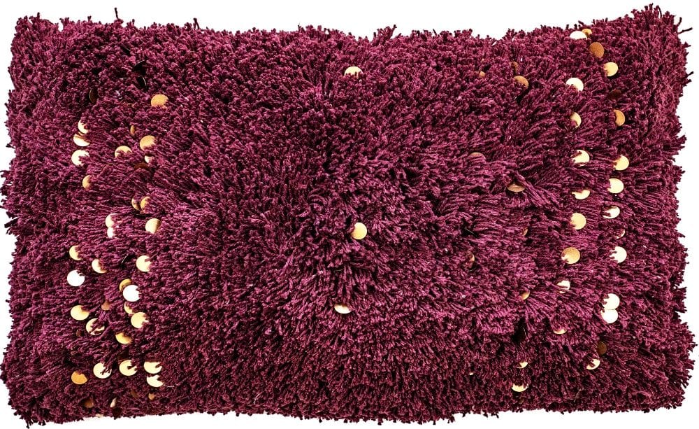 Malini Aziza Aubergine Cushion.