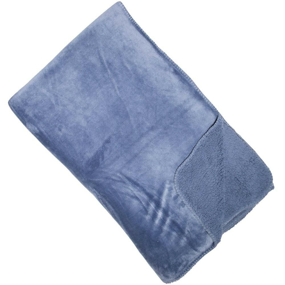 Malini Accessories Malini Cosy Blue Throw House of Isabella UK