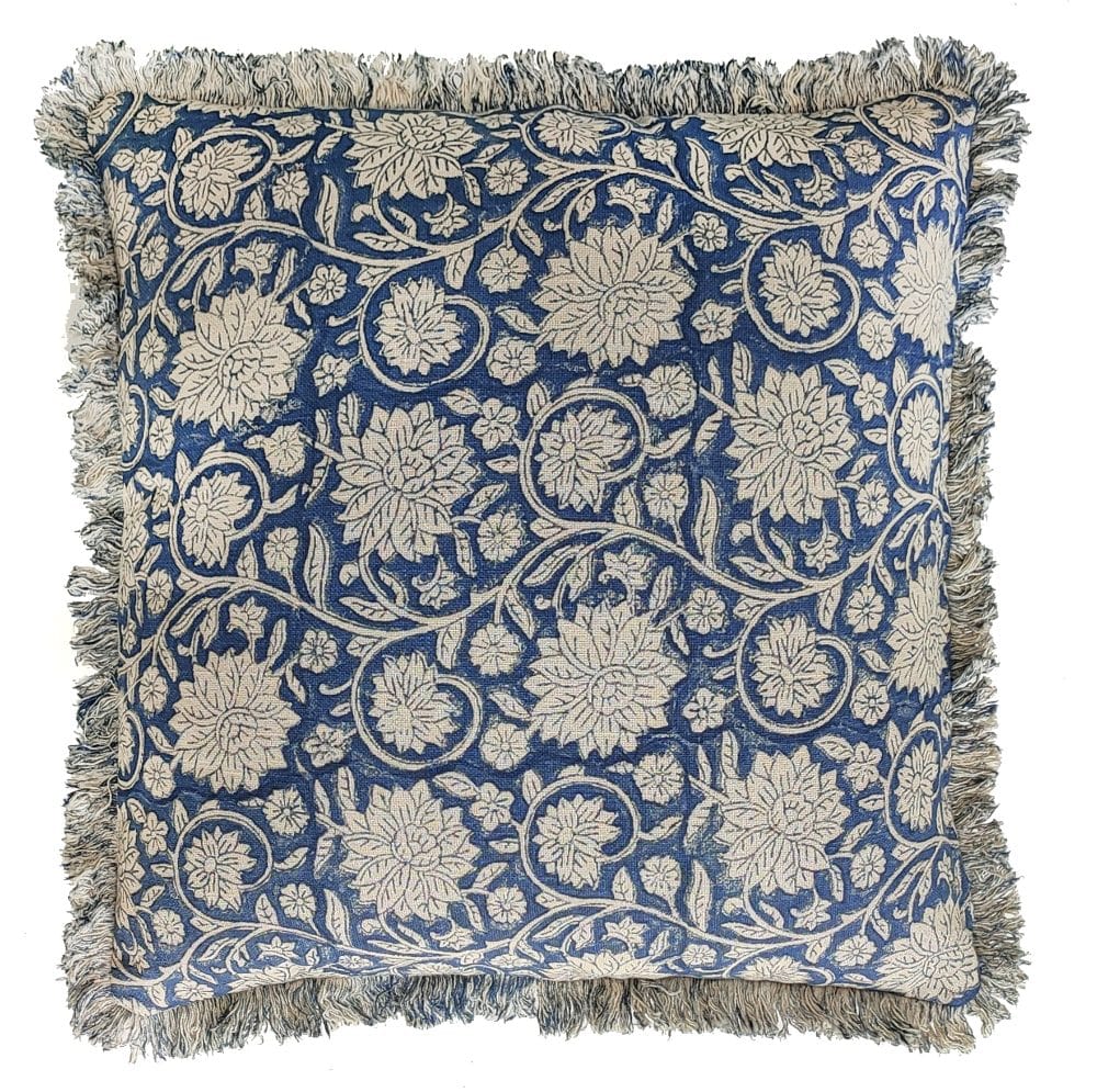 Malini Dipika Indigo Cushion.