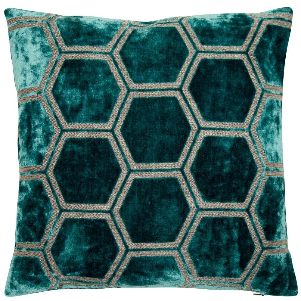 Malini Accessories Malini Ivor Teal Cushion House of Isabella UK