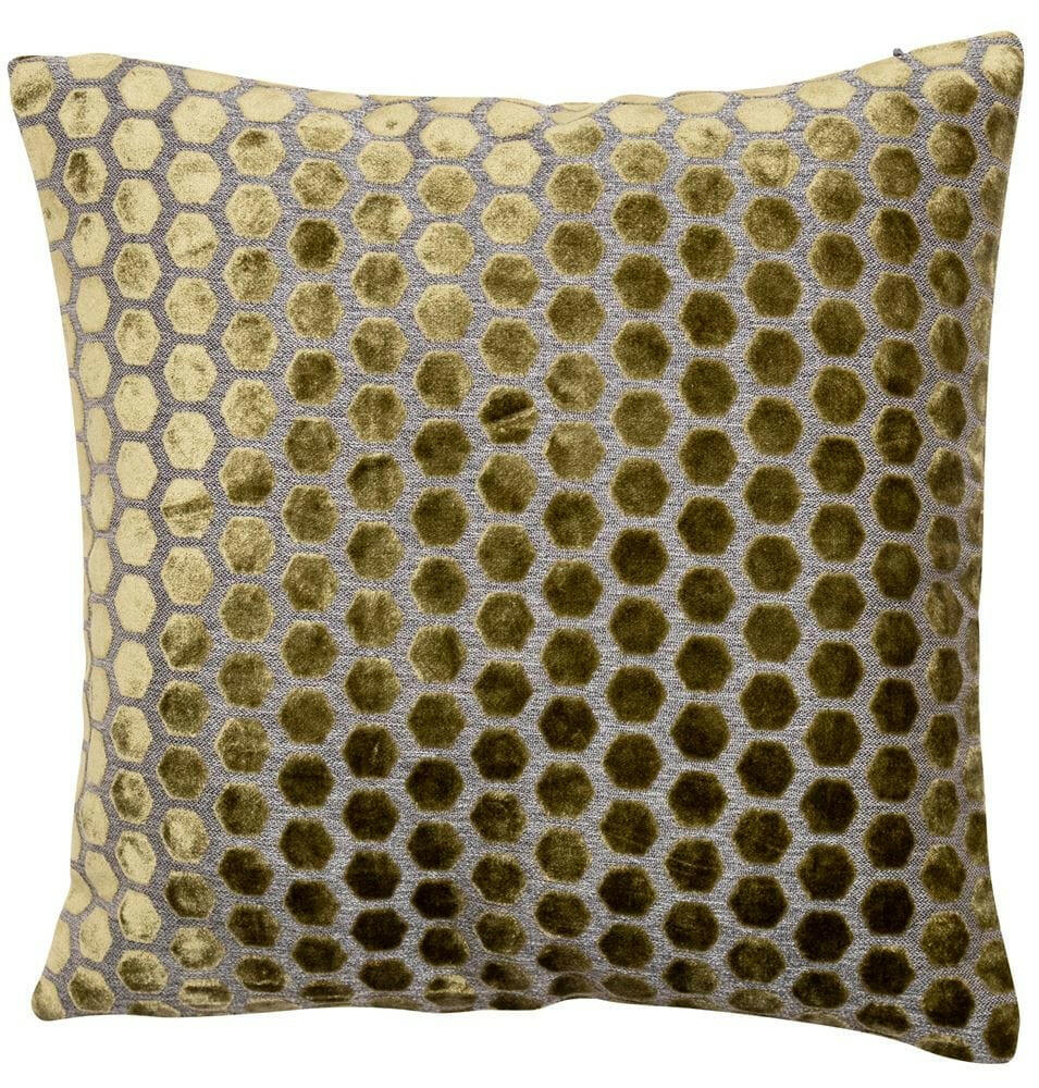 Malini Jorvik Olive Cushion.