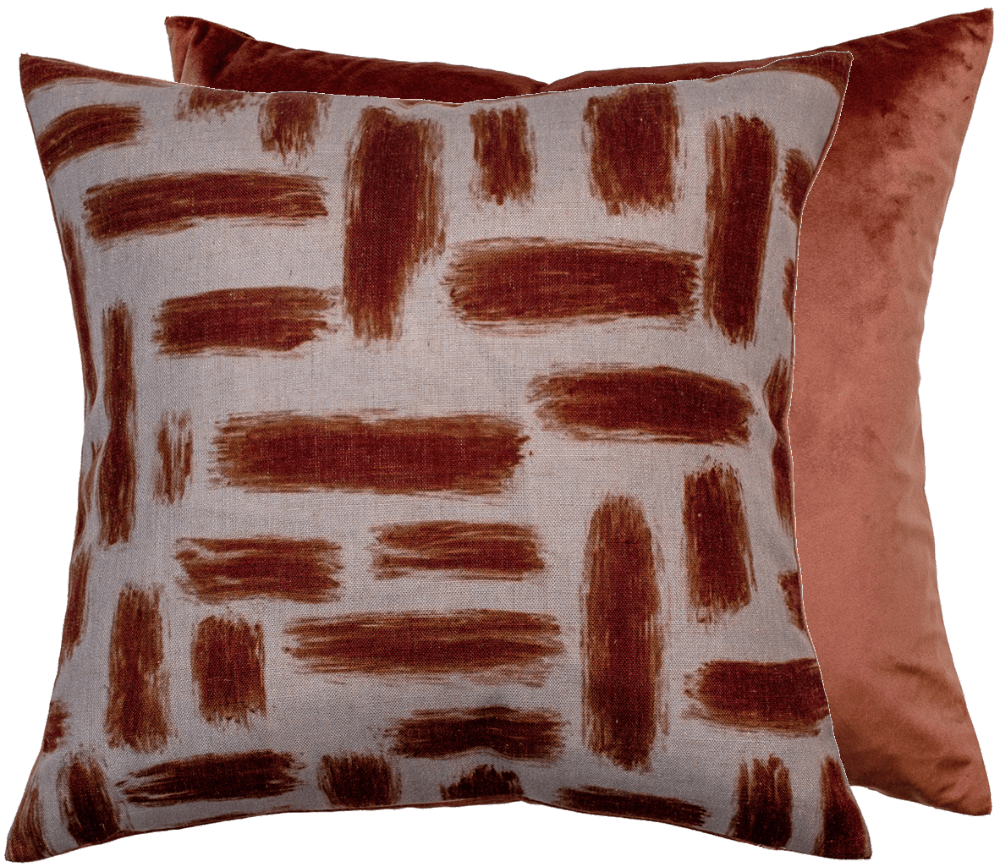 Malini Kentish Rust Cushion.