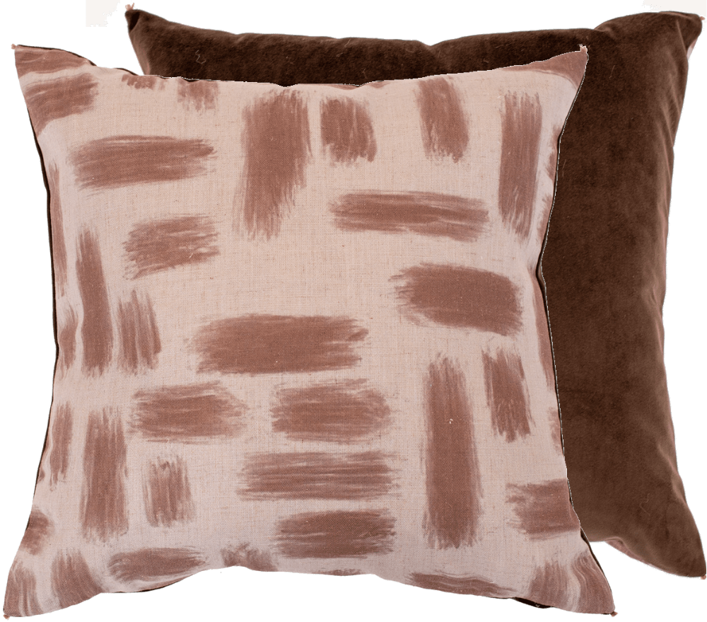 Malini Kentish Taupe Cushion.