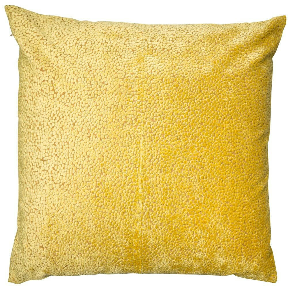 Malini Large Bingham Mustard Cushion.