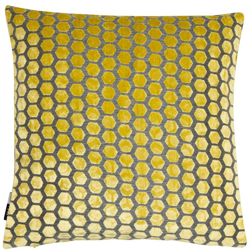 Malini Large Jorvik Mustard Cushion.