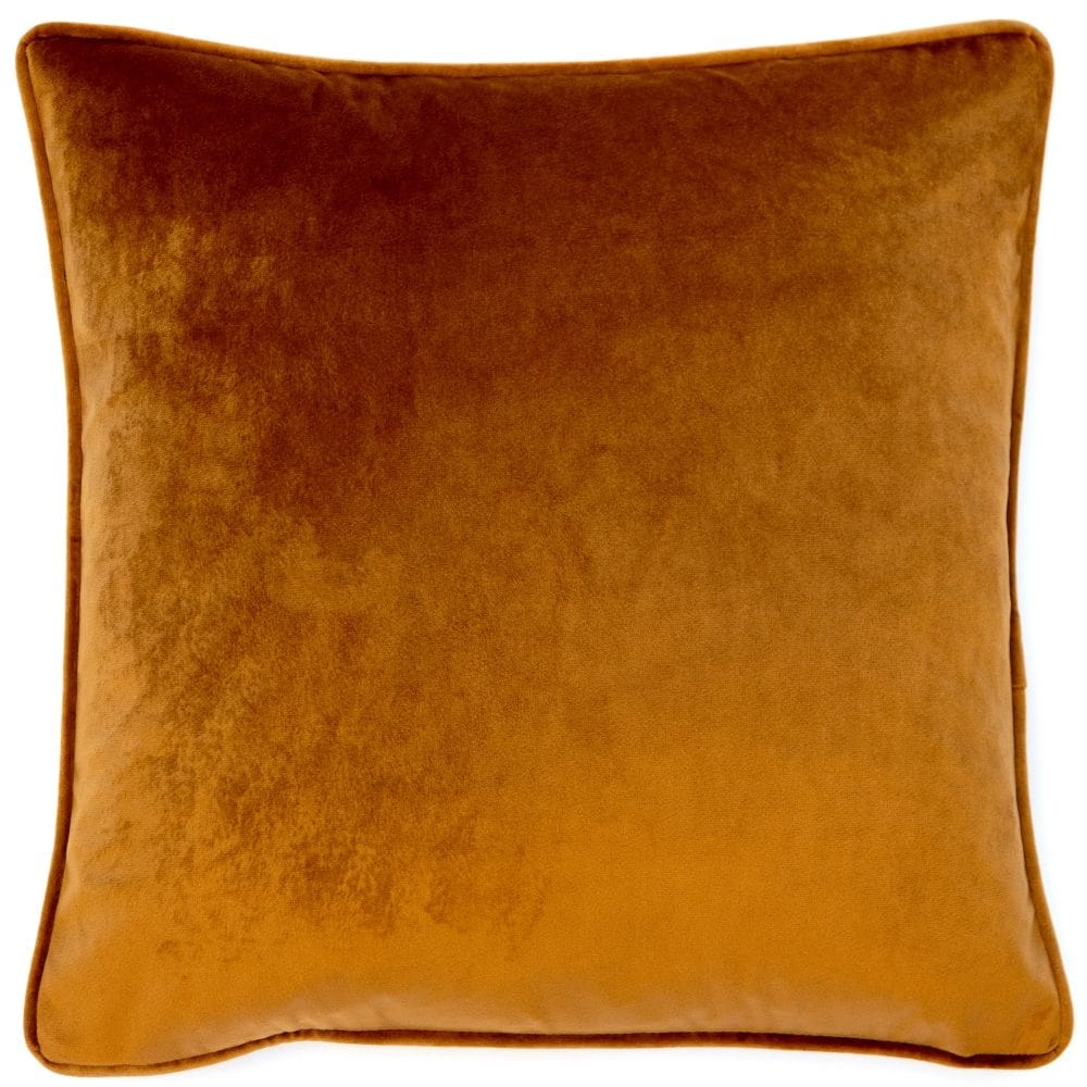 Malini Large Luxe Tan Cushion.