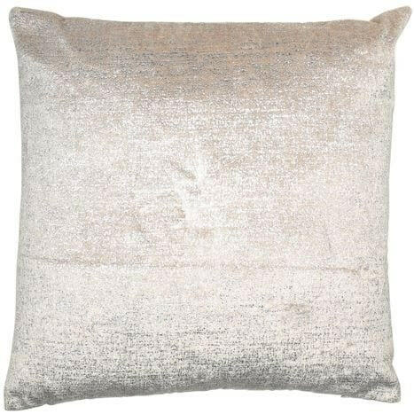 Malini Large Metallica Silver Cushion.