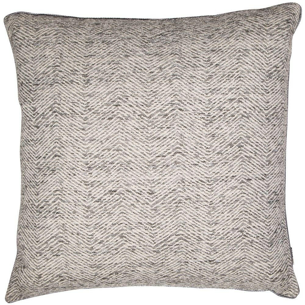 Malini Large Ripple Charcoal Cushion.