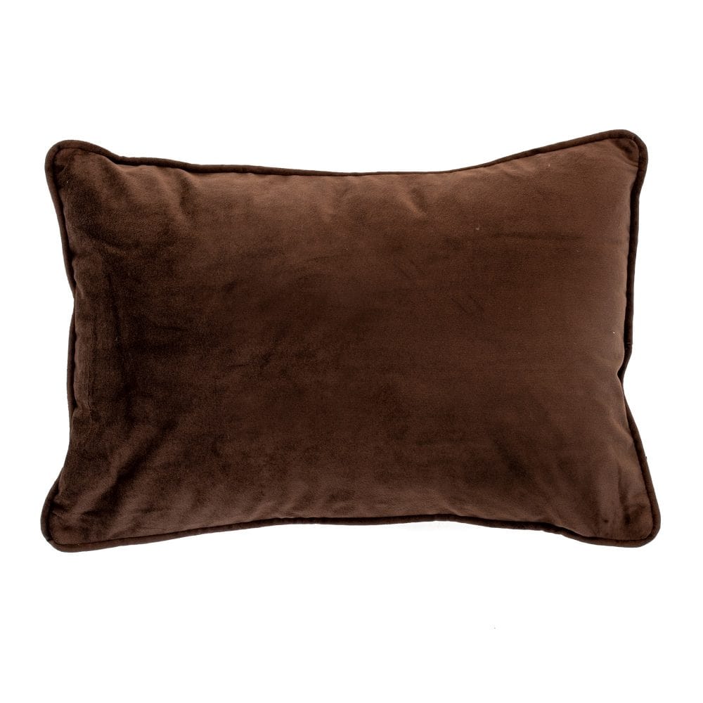 Malini Rectangle Luxe Chocolate Cushion.