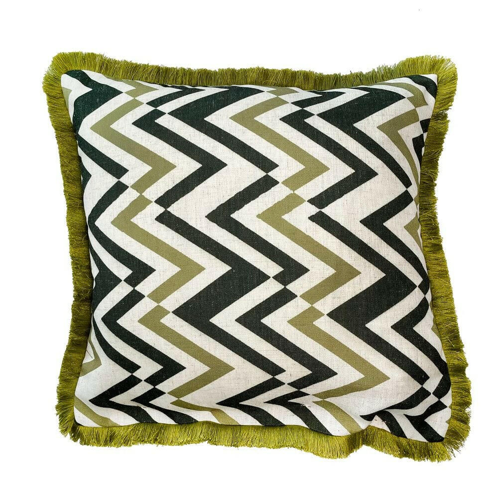 Malini Soma Olive Cushion.