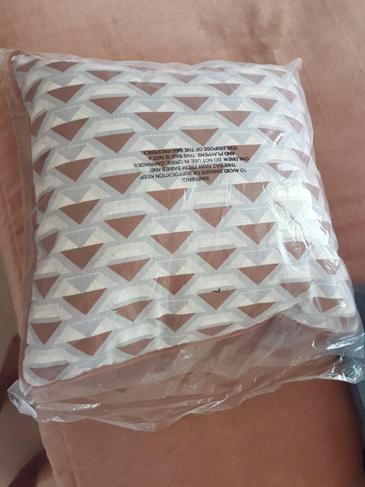 Malini Tertiary Tan Cushion | OUTLET.