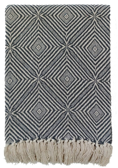 Malini Accessories Malini Vasant Black Throw House of Isabella UK