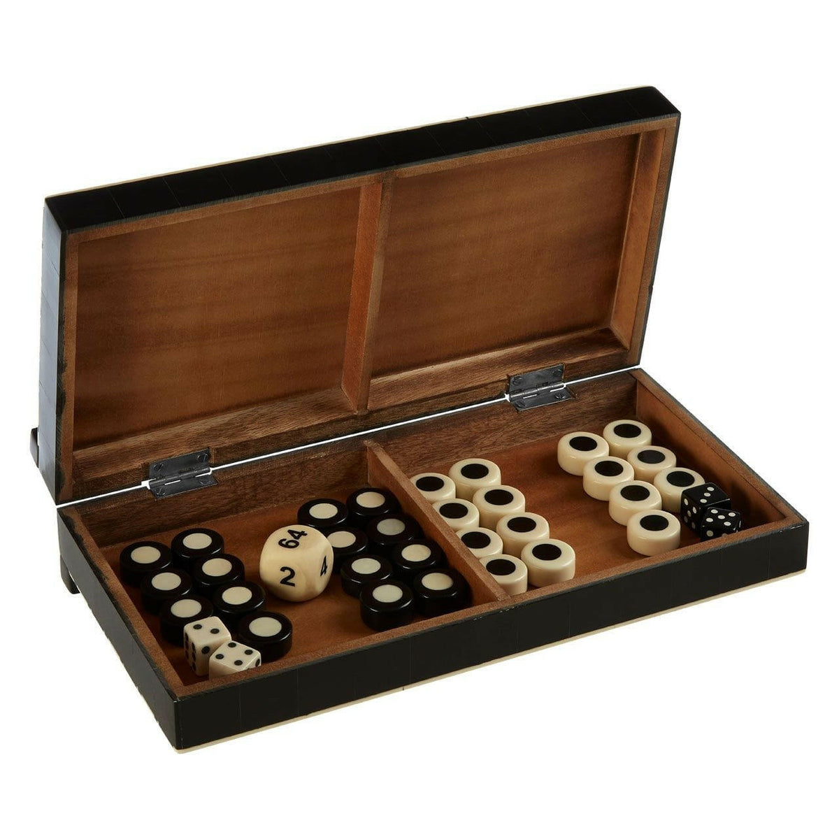 Backgammon Black And White Set.