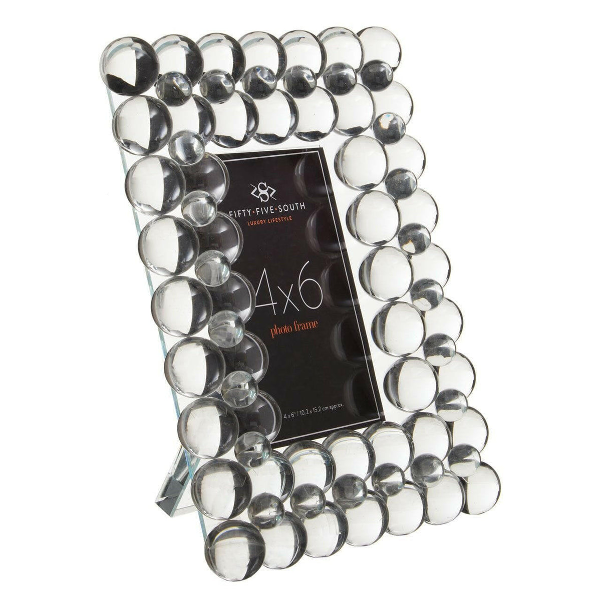 Carmello 4In X 6In Crystal Bubble Photo Frame.