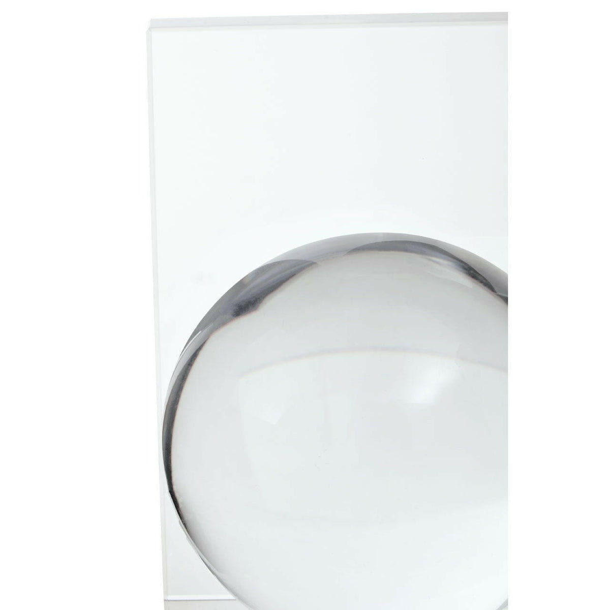 Carmello Set Of 2 Crystal Bubble Bookends.