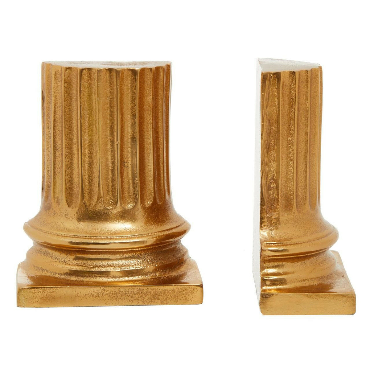 Chelsea Townhouse Gold Pillar Bookends.