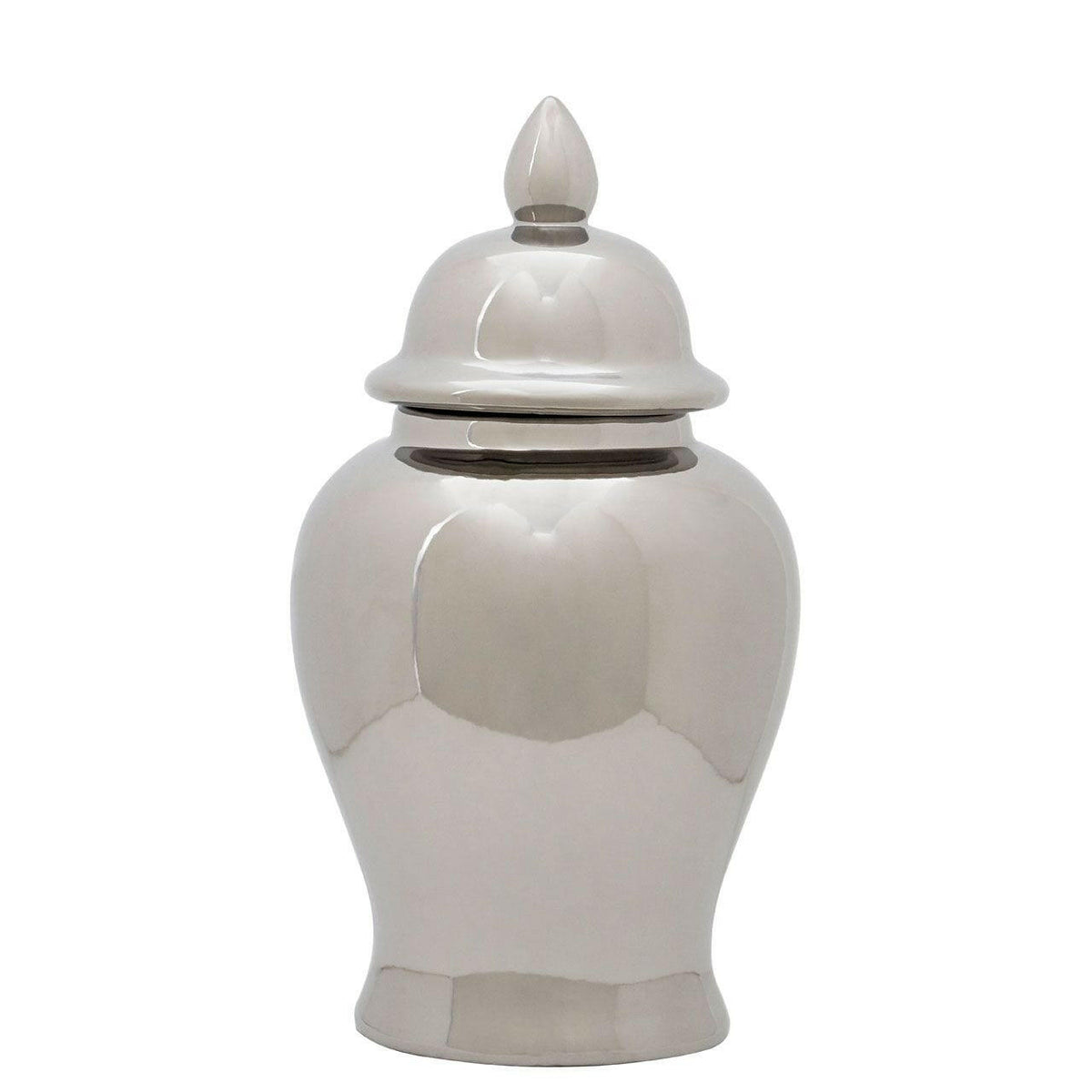 Chelsea Townhouse Small Ceramic Silver Jar.