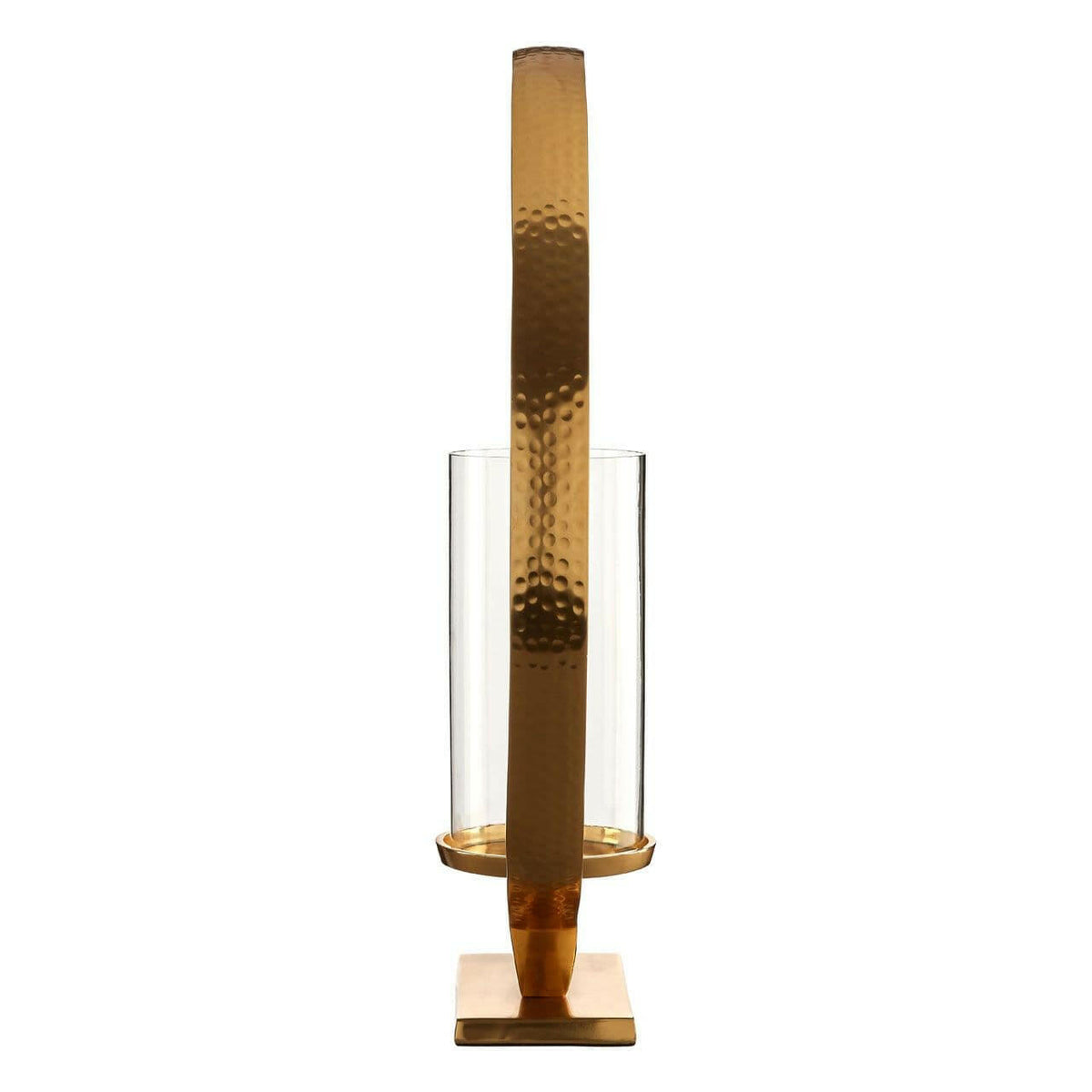 Circal Large Gold Finish Candle Holder.