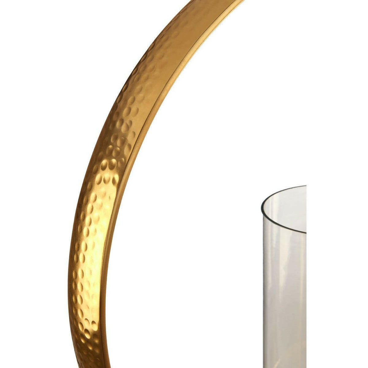 Circal Large Gold Finish Candle Holder.