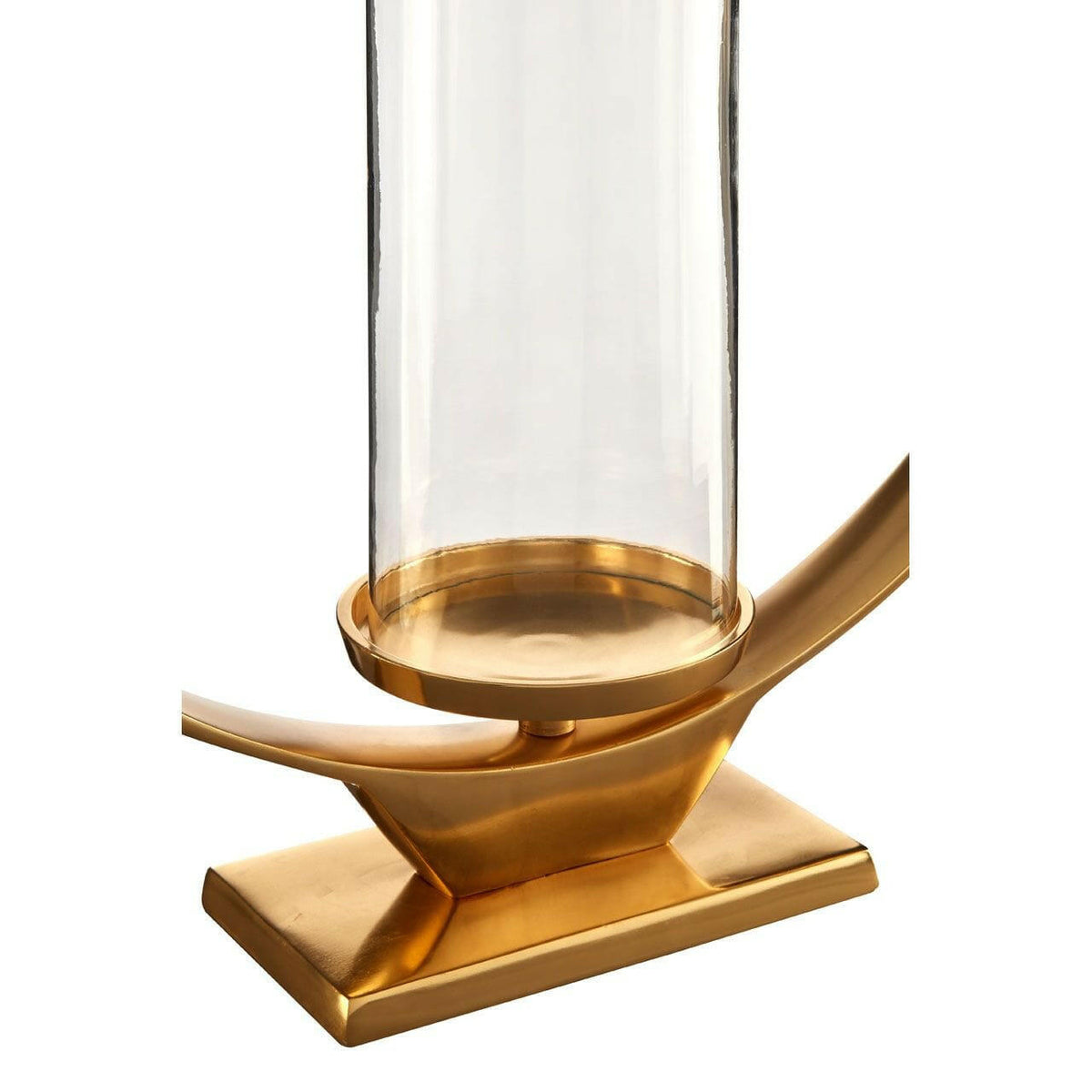 Circal Large Gold Finish Candle Holder.