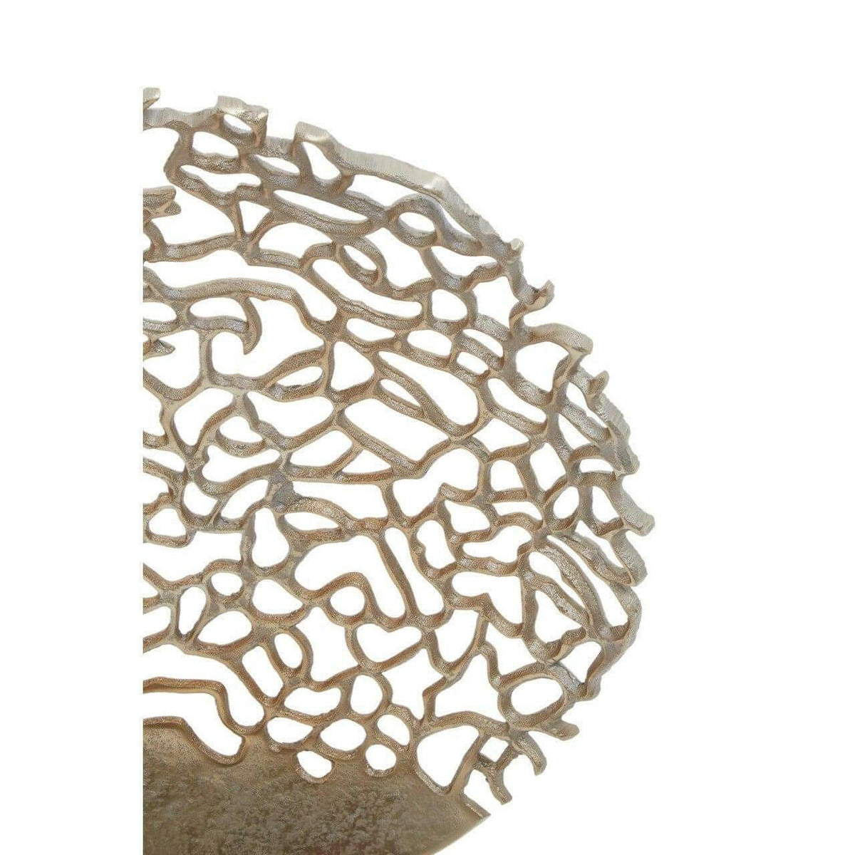 Deus Black Gold Round Sculpture.