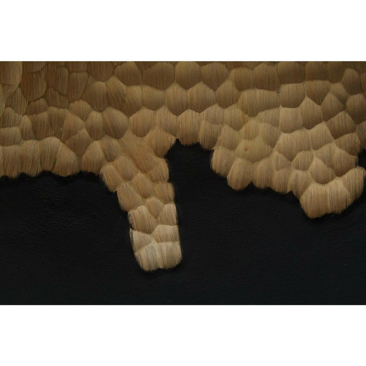 Deus Large Black Gold Round Vase.