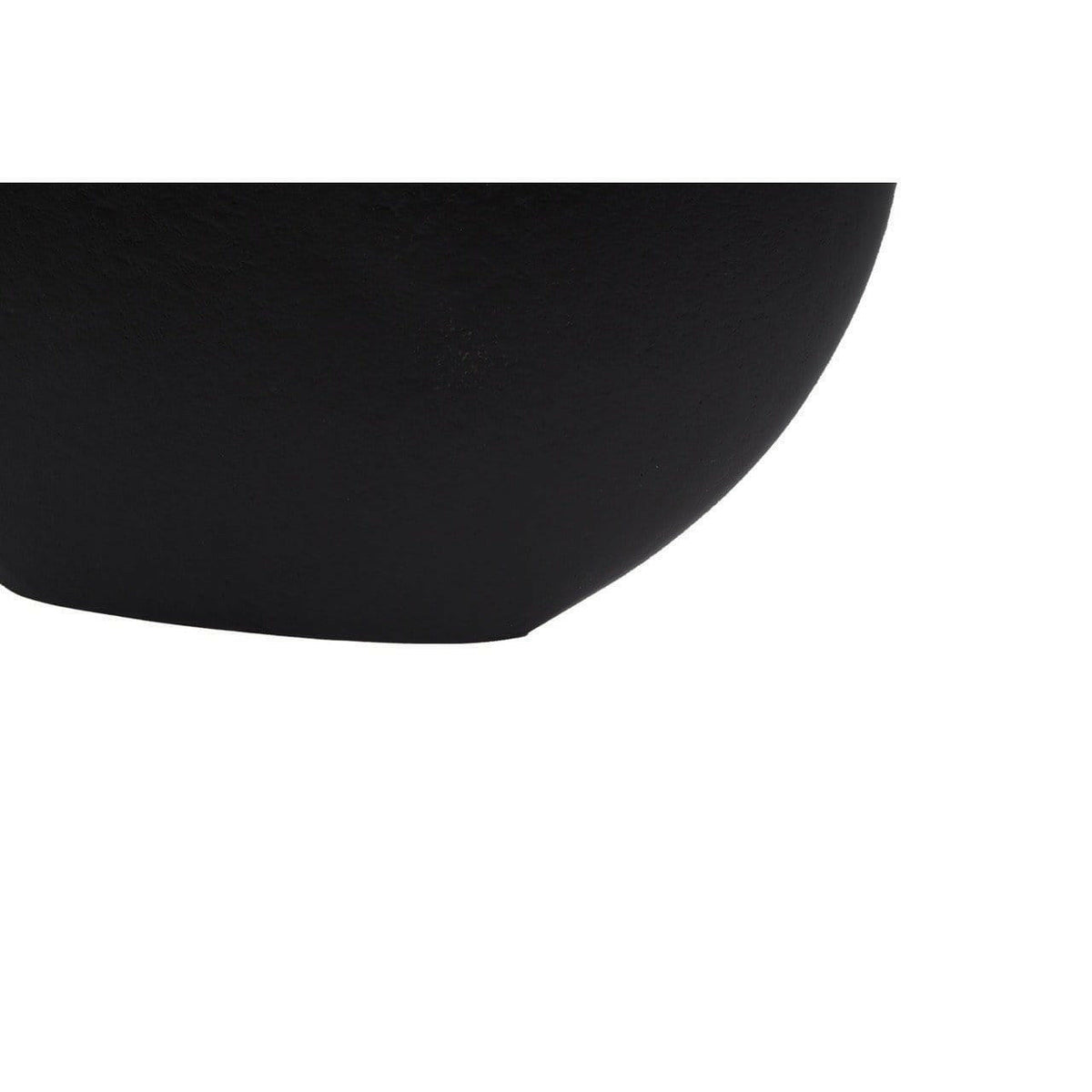 Deus Small Black Gold Round Vase.