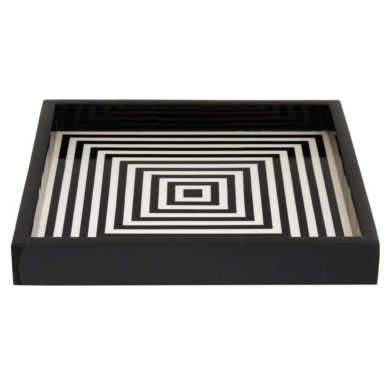 Donatello Black And White Finish Tray– House of Isabella UK