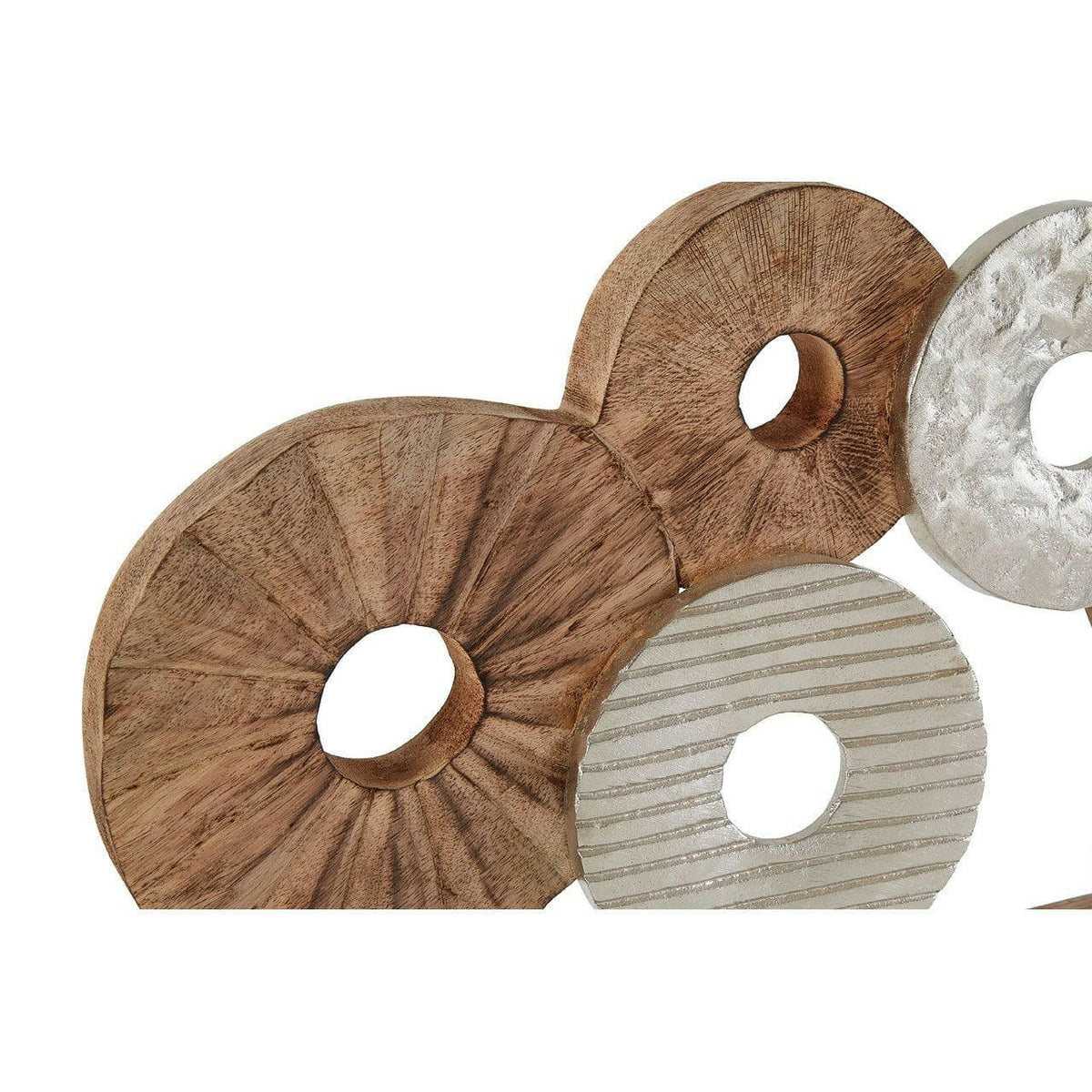 Elementi 7 Disc Wooden Sculpture.